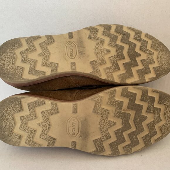 Lucchese Leather Moccasins Loafers After Ride Slip-On Shoes Mens Sz 8.5 Vibram - Picture 9 of 10